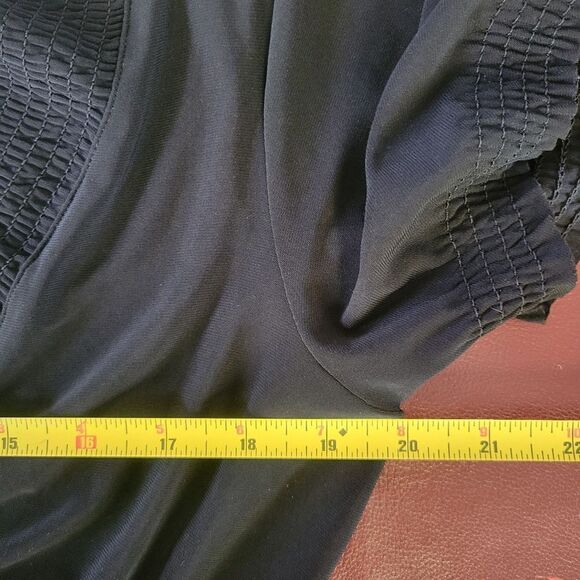 Talbot's Ruched Black Women's Dress - Picture 10 of 12